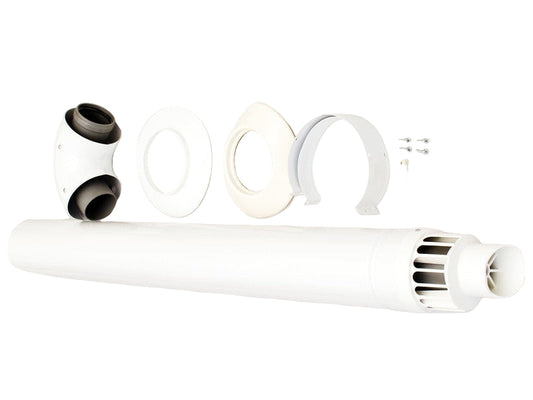 Ծխաօդատար խողովակ և արմունկ կոնդեսացիոն կաթսայի 1000 մմ Ø60/100 90° Ariston-3318073