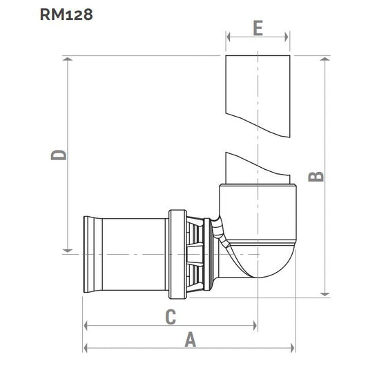 Անկյունակապ մամլիչ պղնձե քրոմապատ փողակով 150 մմ 16x16 մմ Giacomini-RM128X014, 300 մմ 16x16 մմ Giacomini-RM128X034