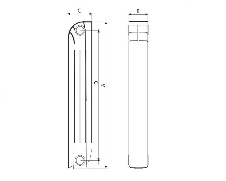 Ռադիատոր ջեռուցման ալյումինե VOX EXTRA 500 Global-VXE05001010, Ռադիատոր ջեռուցման ալյումինե VOX EXTRA 350 Global-VXE03501010, VOX EXTRA 800 Global-VXE08001010, VOX EXTRA 600 Global-VXE06001010, VOX EXTRA 700 Global-VXE07001010