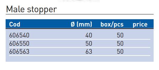 Խցափակիչ պոլիպրոպիլենային արտաքին Plastofer-6065