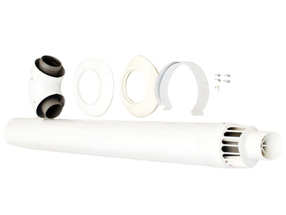 Ծխաօդատար խողովակ և արմունկ կոնդեսացիոն կաթսայի 1000 մմ Ø60/100 90° Ariston-3318073