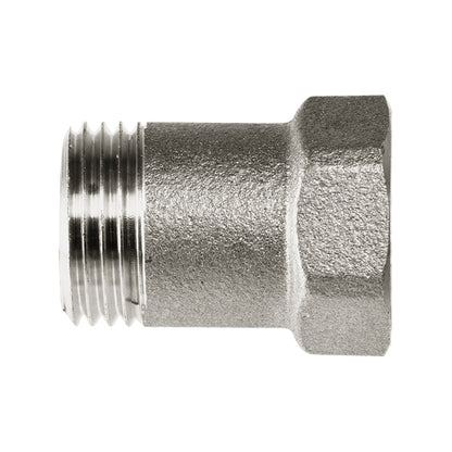 Երկարիչ ներքին և արտաքին պարուրակով նիկելապատ 1/2" 30 մմ Comisa-71.15.154, 1/2" 25 մմ Comisa-71.15.153, 1/2" 20 մմ Comisa-71.15.152, 1/2" 15 մմ Comisa-71.15.151, 1/2" 10 մմ Comisa-71.15.150