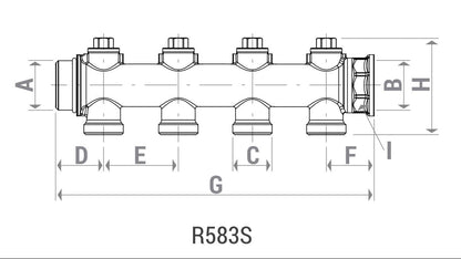 Կոլեկտոր փականով արտաքին և ներքին պարուրակով 1"x3/4"E 4 տեղանոց Giacomini-R583SY114,
Կոլեկտոր փականով արտաքին և ներքին պարուրակով 1"x3/4"E 3 տեղանոց Giacomini-R583SY113, Կոլեկտոր փականով արտաքին և ներքին պարուրակով 1"x3/4"E 2 տեղանոց Giacomini-R583SY112