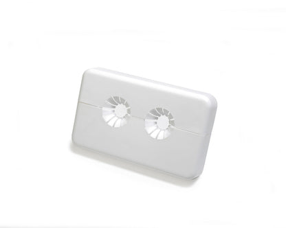 Կափարիչ խողովակի դեկորատիվ սպիտակ 2 հատանոց 16/35 մմ Giacomini-R175BY001