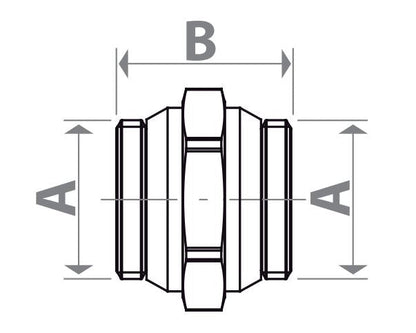 Անցում արտաքին պարուրակով հերմետիկ միջադիրով 3/4" Giacomini-R189DY004, 1" 1/4 Giacomini-R189DY006, 1/2" Giacomini-R189DY003,1" Giacomini-R189DY005