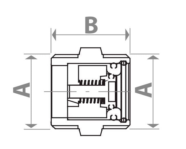 Անցում հակադարձ կափույրով արտաքին պարուրակով 3/4" Giacomini-R189VY004