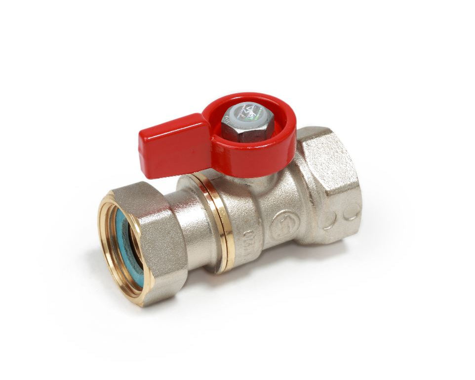 Փական գնդավոր դրոշակ-բռնակով մանեկով ներքին պարուրակով 1/2"x1/2" Giacomini-R251PX012, 3/4"x3/4" Giacomini-R251PX014