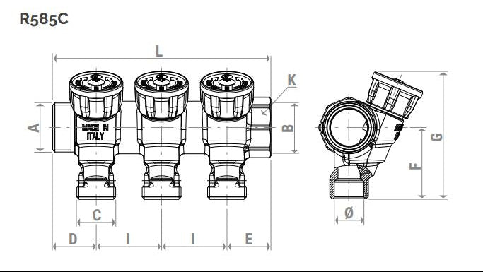 Կոլեկտոր փականով արտաքին և ներքին պարուրակով Ø16 մմ 3/4"x1/2" 4 տեղանոց Giacomini-R585CY064,
Կոլեկտոր փականով արտաքին և ներքին պարուրակով Ø16 մմ 3/4"x1/2" 3 տեղանոց Giacomini-R585CY063,
Կոլեկտոր փականով արտաքին և ներքին պարուրակով Ø16 մմ 3/4"x1/2" 2 տեղանոց Giacomini-R585CY062
