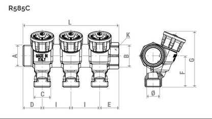 Կոլեկտոր փականով արտաքին և ներքին պարուրակով Ø16 մմ 3/4"x1/2" 4 տեղանոց Giacomini-R585CY064,
Կոլեկտոր փականով արտաքին և ներքին պարուրակով Ø16 մմ 3/4"x1/2" 3 տեղանոց Giacomini-R585CY063,
Կոլեկտոր փականով արտաքին և ներքին պարուրակով Ø16 մմ 3/4"x1/2" 2 տեղանոց Giacomini-R585CY062