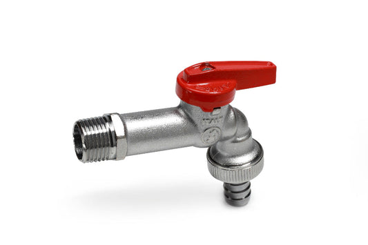 Փական գնդավոր դրոշակ-բռնակով այգեգործական արտաքին պարուրակով 1/2" Giacomini-R619IX103