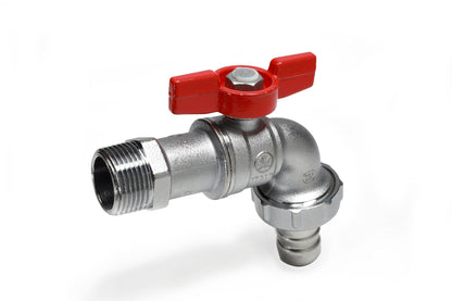 Փական գնդավոր թիթեռնիկ-բռնակով այգեգործական արտաքին պարուրակով 3/4" Giacomini-R620X014,  1/2" Giacomini-R620X003