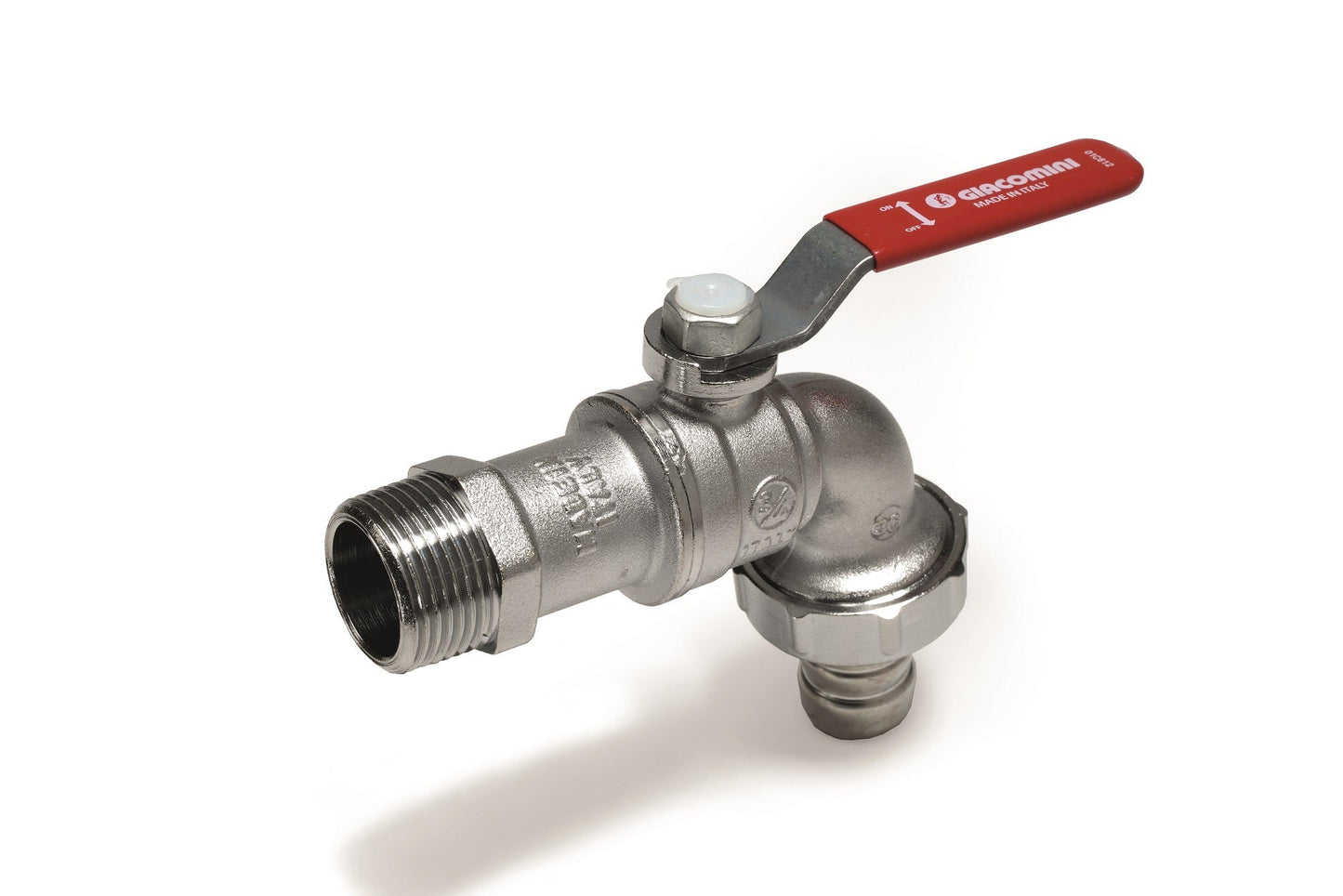 Փական գնդավոր բռնակով այգեգործական արտաքին պարուրակով 3/4" Giacomini-R621X014, 1/2" Giacomini-R621X003