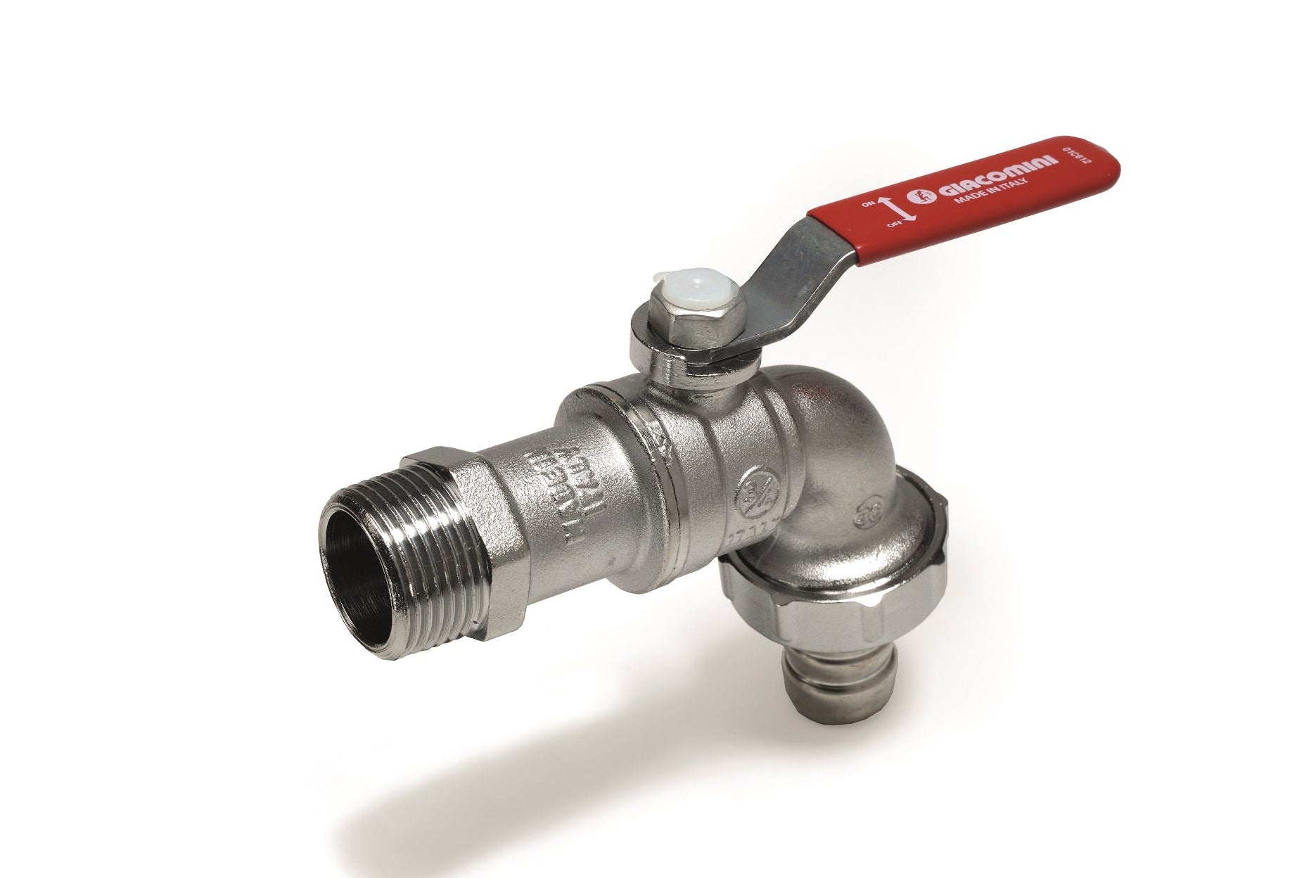 Փական գնդավոր բռնակով այգեգործական արտաքին պարուրակով 3/4" Giacomini-R621X014, 1/2" Giacomini-R621X003