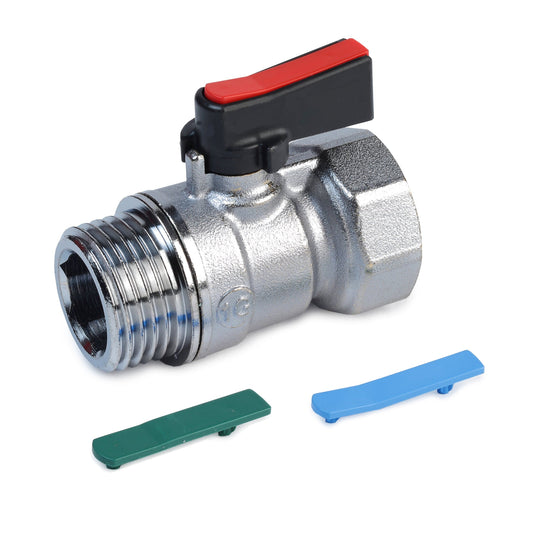 Փական գնդավոր պլաստիկ բռնակով արտաքին և ներքին պարուրակով 1/2" Giacomini-R694X003