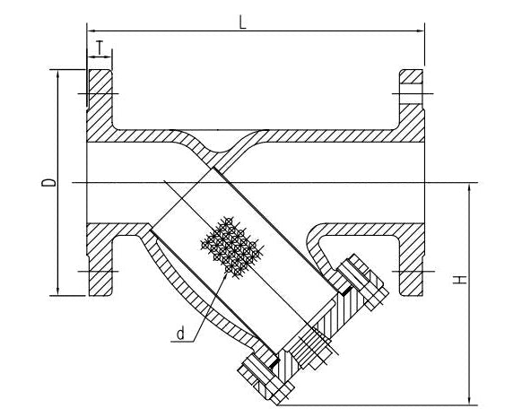Զտիչ ջրի ցանցավոր կցաշրթավոր DN 125 5" PN 16 Giacomini-R74FLY012, Giacomini-R74FLY005