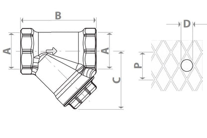 Զտիչ ջրի ցանցավոր մագնիսով DN 20 3/4" PN 30 Giacomini-R74MY004,
Զտիչ ջրի ցանցավոր մագնիսով DN 15 1/2" PN 30 Giacomini-R74MY003