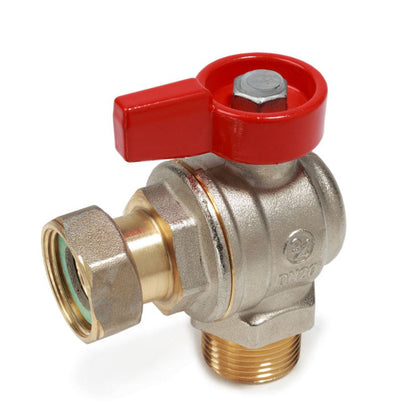 Փական գնդավոր դրոշակ-բռնակով մանեկով արտաքին և ներքին պարուրակով անկյունային 1/2" Giacomini-R780PX013,  3/4" Giacomini-R780PX014