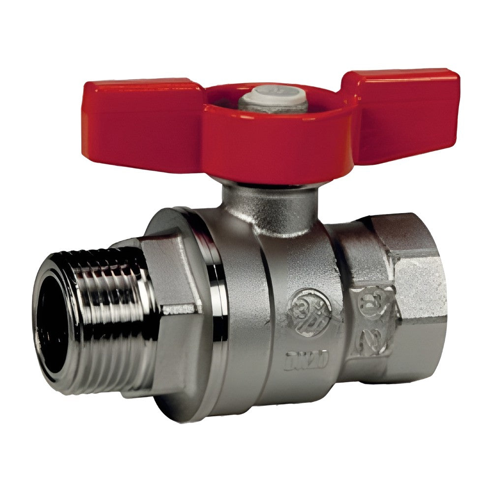 Փական գնդավոր թիթեռնիկ-բռնակով արտաքին և ներքին պարուրակով 1/2" Giacomini-R854X023, 1" Giacomini-R854X025,  3/4" Giacomini-R854X024