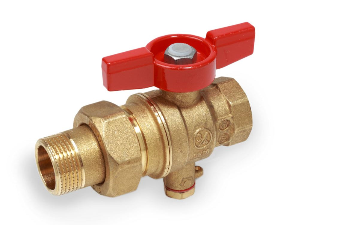 Փական գնդավոր թիթեռնիկ-բռնակով փոխարկիչ զոնդով արտաքին և ներքին պարուրակով 1"x3/4" Giacomini-R859TY006, 1" Giacomini-R859TY007, 3/4" Giacomini-R859TY005