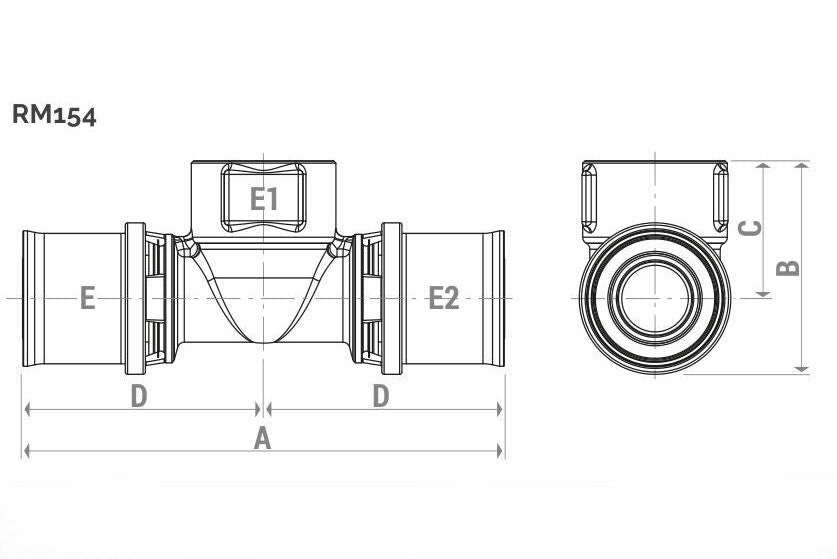 Եռաբաշխիկ մամլիչ ներքին պարուրակով 20x1/2"x20 մմ Giacomini-RM154Y037, 26x3/4"x26 մմ Giacomini-RM154Y049, 16x1/2"x16 մմ Giacomini-RM154Y033