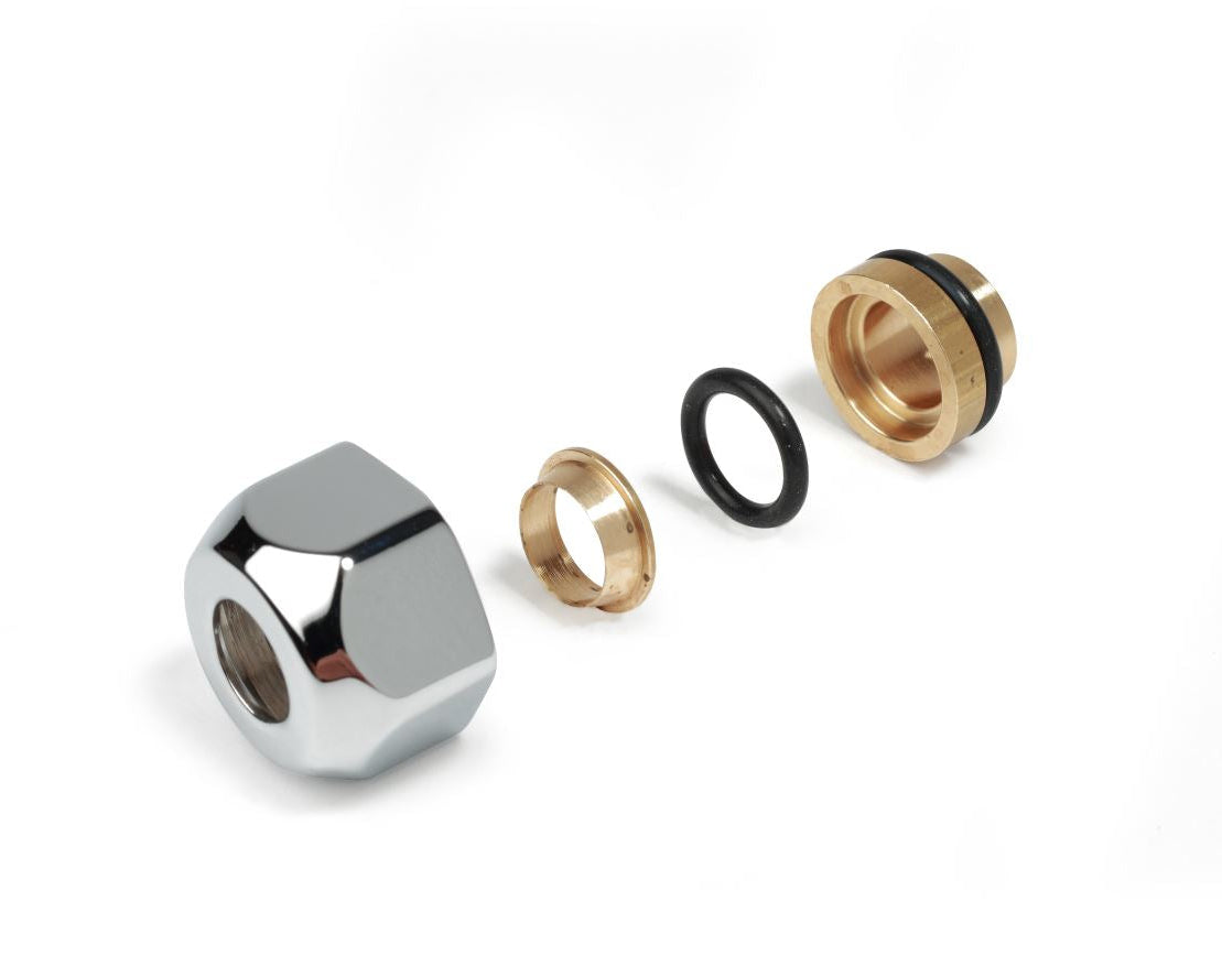 Անցում պարուրակային ամրակապման քրոմապատ 16x16 մմ Giacomini-T178CX018