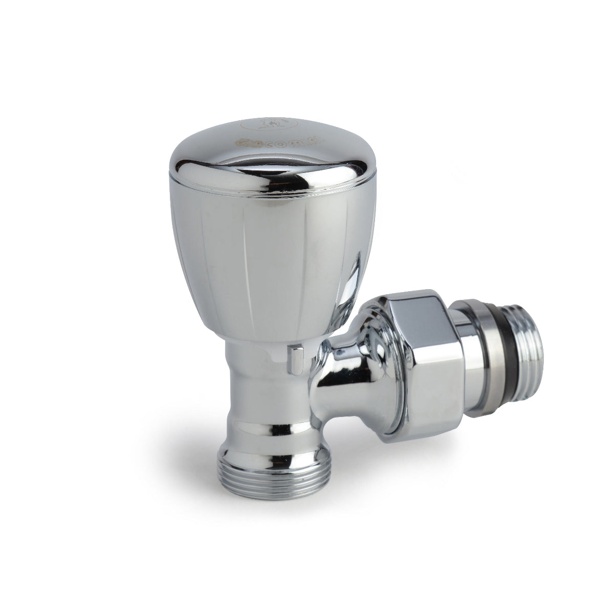 Փական ռադիատորի անկյունային ջերմապահպանիչ քրոմապատ 16x1/2" Giacomini-T431CX003