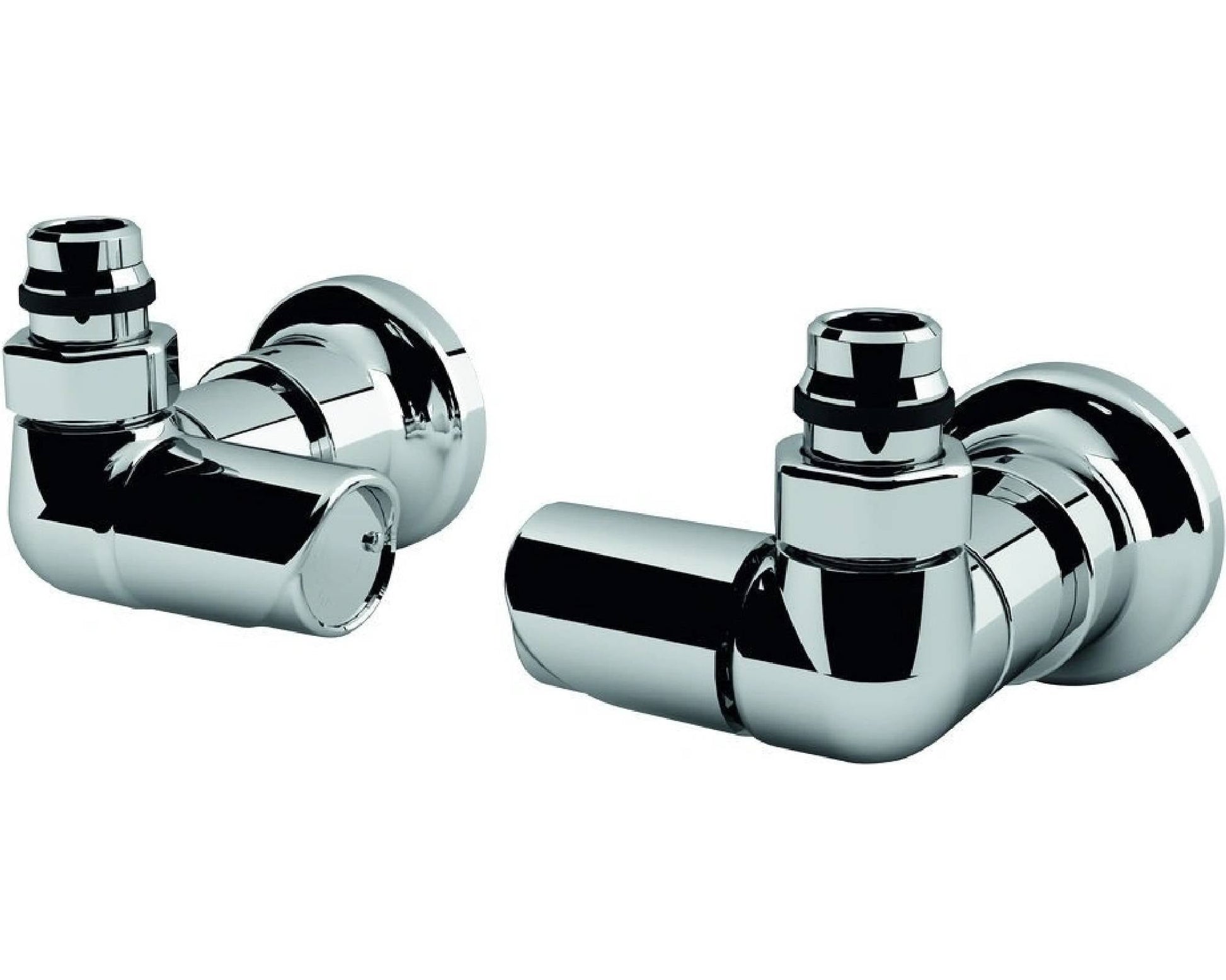 Լրակազմ սրբիչաչորացուցիչի փականների անկյունային ջերմապահպանիչ (ձախ) քրոմապատ 16x1/2" Giacomini-T439LX023, աջ 16x1/2" Giacomini-T439LX033