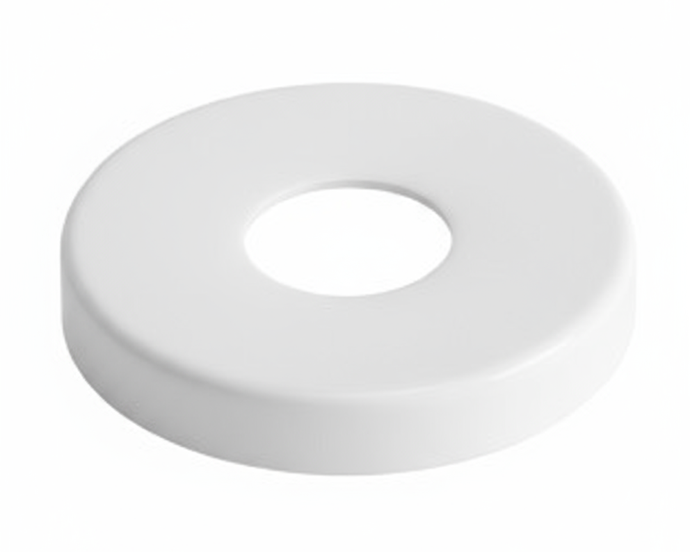 Կափարիչ խողովակի դեկորատիվ սպիտակ 16 մմ Global-A174