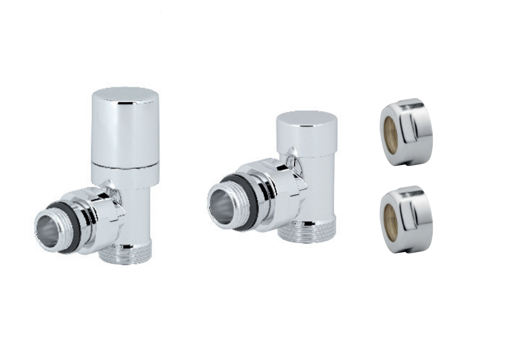 Լրակազմ ռադիատորի փականների անկյունային cod.10 16x1/2" Global-A401KITVALSQU01