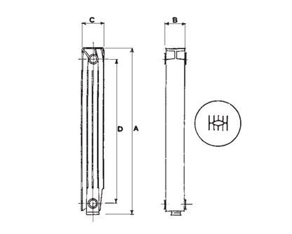 Ռադիատոր ջեռուցման ալյումինե MIX 700 Global-MX07001010, MIX 600 Global-MX06001010