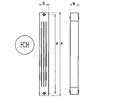 Ռադիատոր ջեռուցման ալյումինե OSCAR TONDO 900 Global-OST09001005, Ռադիատոր ջեռուցման ալյումինե OSCAR TONDO 1000 Global-OST10001005,  OSCAR TONDO 2000 Global-OST20001005, Ռադիատոր ջեռուցման ալյումինե OSCAR 1600 Global-OS16001005, OSCAR 1400 Global-OS14001005