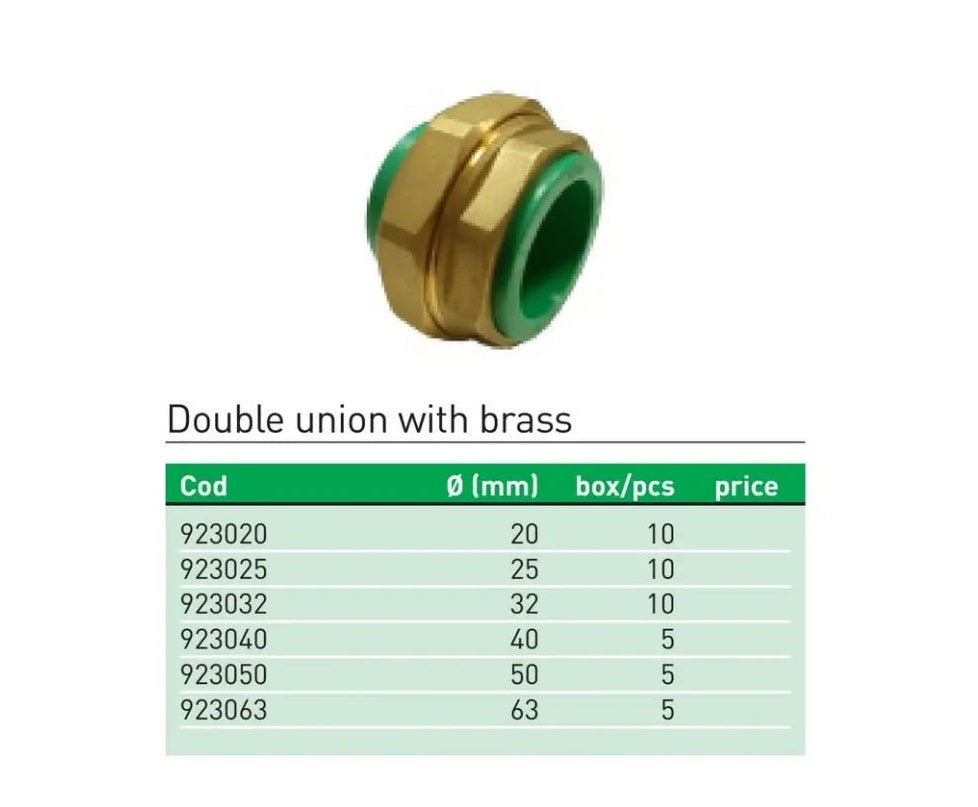 Անցում պոլիպրոպիլենային փոխարկիչ քանդովի 63 մմ կանաչ Plastofer-923063, 50 մմ կանաչ Plastofer-923050,40 մմ կանաչ Plastofer-923040