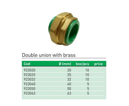 Անցում պոլիպրոպիլենային փոխարկիչ քանդովի 63 մմ կանաչ Plastofer-923063, 50 մմ կանաչ Plastofer-923050,40 մմ կանաչ Plastofer-923040