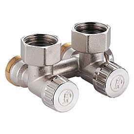 Փական պանելային պողպատե ռադիատորի անկյունային 3/4"Fx3/4"M(E) Giacomini-R384X002