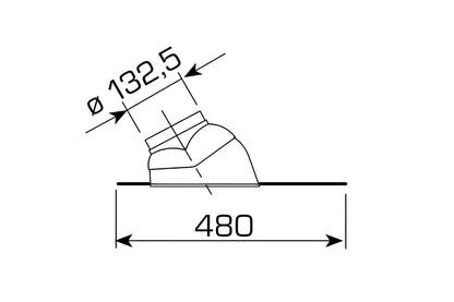 Խցօղակ ռետինե տանիքի ծխաօդատար խողովակի Sime-8091300